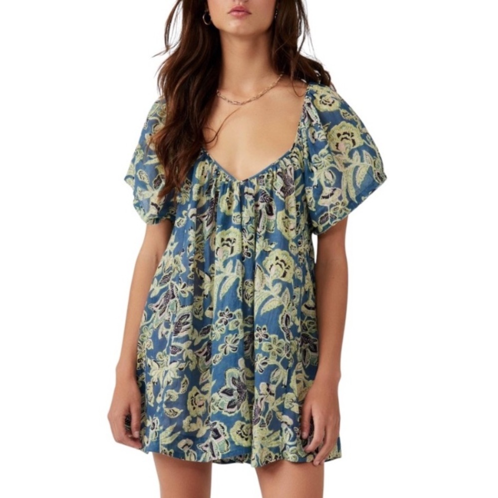 Free People Kawaii Getaway Printed Dress - XS